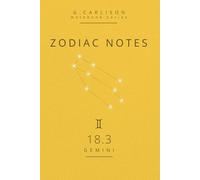 ZODIAC NOTES - Gemini (GEMINI) 18.3: Minimalist Zodiac Notebook Gemini - light, curious and structured | G. Carlison Notebook Series