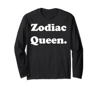 Zodiac Queen Astrology Horoscope Stars Maglia a Manica