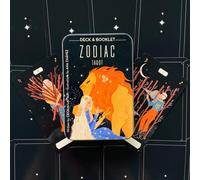 ZODIAC Tarocco Mazzo Carte & Libretto IN Un Latta Esoteric us games systems