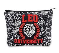 Zodiac University Leo Makeup Bag Oroscopo Zodiaco Leo Regali 12 Costellazione Regali Leo Merchandise Astrologia Zipper Bag, Leo Regno Unito
