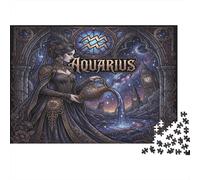 Zodiaco Acquario Puzzle 1000 Pezzi, Regalo per fan dello zodiaco