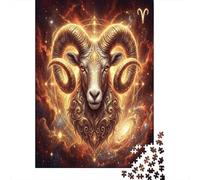 Zodiaco Ariete Puzzle 1000 Pezzi, Regalo per fan dello zodiaco