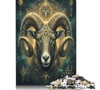 Zodiaco Ariete Puzzle in Legno 300 Pezzi, Idea regalo per il weekend