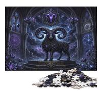 Zodiaco Ariete Puzzle in Legno 500 Pezzi, Idea regalo per il weekend