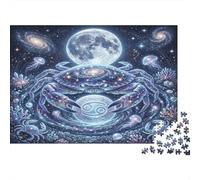 Zodiaco Cancro Galassia Stellata Puzzle 1000 Pezzi, Gioco calmo per interni