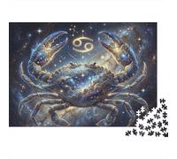 Zodiaco Cancro Galassia Stellata Puzzle 1000 Pezzi, Gioco calmo per interni