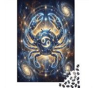 Zodiaco Cancro Galassia Stellata Puzzle 1000 Pezzi, Gioco calmo per interni