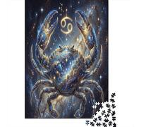 Zodiaco Cancro Galassia Stellata Puzzle 1000 Pezzi, Gioco calmo per interni