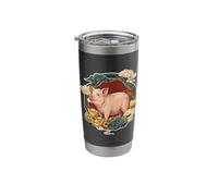 Zodiaco Cinese Lucky Pig Bicchiere termico in acciaio inox doppia parete