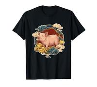 Zodiaco Cinese Lucky Pig Maglietta