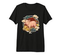 Zodiaco Cinese Lucky Pig Maglietta Premium