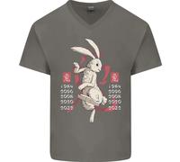 Zodiaco Cinese Shengxiao Anno Del Coniglio T-Shirt Da Uomo In Cotone