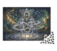 Zodiaco dei Gemelli Puzzle 1000 Pezzi,Cartone Di Qualità,Sfida Impossibile,Gioco Educativo Celestiale,Idea Regalo,Antistress,Decorazione Casa,Adulti E Ragazzi,dai 14 Anni 70x50cm