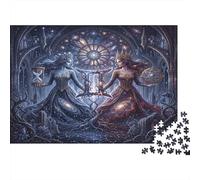 Zodiaco dei Gemelli Puzzle 1000 Pezzi,Sfida Impossibile,dai 14 Anni,Decorazione Casa Gotico Misterioso,Idea Regalo,Cartone Di Qualità,Gioco Educativo,Adulti E Ragazzi,Antistress 70x50cm