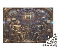 Zodiaco dei Gemelli Puzzle 1000 Pezzi,Sfida Impossibile,Gioco Educativo,dai 14 Anni Steampunk,Adulti E Ragazzi,Decorazione Casa,Idea Regalo,Cartone Di Qualità,Antistress 70x50cm