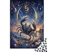 Zodiaco del Cancro Puzzle 1000 Pezzi,Antistress,Cartone Di Qualità,Sfida Impossibile Celestiale,Adulti E Ragazzi,Gioco Educativo,Decorazione Casa,Idea Regalo,dai 14 Anni 52x38cm