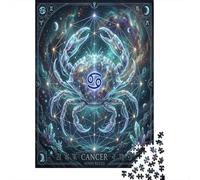 Zodiaco del Cancro Puzzle 1000 Pezzi,Antistress,Idea Regalo,Decorazione Casa Celestiale,Sfida Impossibile,Cartone Di Qualità,Adulti E Ragazzi,dai 14 Anni,Gioco Educativo 70x50cm