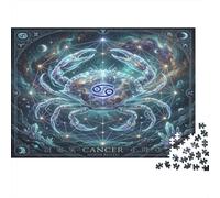 Zodiaco del Cancro Puzzle 1000 Pezzi,Cartone Di Qualità,Gioco Educativo,Decorazione Casa Celestiale,Idea Regalo,dai 14 Anni,Adulti E Ragazzi,Sfida Impossibile,Antistress 38x26cm