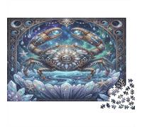 Zodiaco del Cancro Puzzle 1000 Pezzi,Cartone Di Qualità,Sfida Impossibile,Gioco Educativo Onirico,Idea Regalo,Antistress,Decorazione Casa,Adulti E Ragazzi,dai 14 Anni 52x38cm