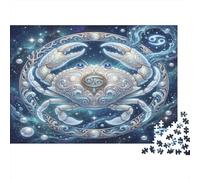 Zodiaco del Cancro Puzzle 1000 Pezzi,dai 14 Anni,Decorazione Casa,Sfida Impossibile Granchio Onirico,Adulti E Ragazzi,Gioco Educativo,Cartone Di Qualità,Idea Regalo,Antistress 52x38cm