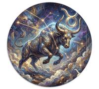 Zodiaco del Toro Puzzle 1000 Pezzi,Decorazione Casa,Idea Regalo,dai 14 Anni Celestiale,Adulti E Ragazzi,Cartone Di Qualità,Sfida Impossibile,Gioco Educativo,Antistress (67.5x67.5cm)