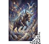 Zodiaco del Toro Puzzle 1000 Pezzi,Sfida Impossibile,Gioco Educativo,dai 14 Anni Celestiale,Adulti E Ragazzi,Decorazione Casa,Idea Regalo,Cartone Di Qualità,Antistress 52x38cm