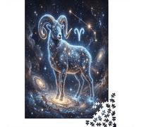 Zodiaco dell Ariete Puzzle 1000 Pezzi,Sfida Impossibile,Antistress,Decorazione Casa Celestiale,Idea Regalo,Adulti E Ragazzi,Cartone Di Qualità,dai 14 Anni,Gioco Educativo 70x50cm