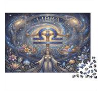 Zodiaco della Bilancia Puzzle 1000 Pezzi,Antistress,Sfida Impossibile,dai 14 Anni Galassia Stellata,Adulti E Ragazzi,Decorazione Casa,Idea Regalo,Cartone Di Qualità,Gioco Educativo 70x50cm