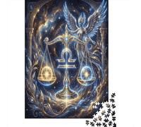Zodiaco della Bilancia Puzzle 1000 Pezzi,Sfida Impossibile,dai 14 Anni,Decorazione Casa Onirico,Adulti E Ragazzi,Gioco Educativo,Cartone Di Qualità,Idea Regalo,Antistress 70x50cm