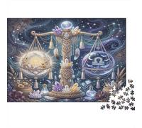 Zodiaco della Bilancia Puzzle 1000 Pezzi,Sfida Impossibile,Idea Regalo,Gioco Educativo Bohémien,Adulti E Ragazzi,Cartone Di Qualità,Decorazione Casa,dai 14 Anni,Antistress 52x38cm