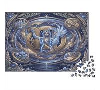 Zodiaco della Vergine Puzzle 1000 Pezzi,Antistress,Sfida Impossibile,dai 14 Anni Celestiale,Adulti E Ragazzi,Decorazione Casa,Idea Regalo,Cartone Di Qualità,Gioco Educativo 38x26cm