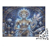 Zodiaco della Vergine Puzzle 1000 Pezzi,dai 14 Anni,Decorazione Casa,Sfida Impossibile Celestiale,Adulti E Ragazzi,Gioco Educativo,Cartone Di Qualità,Idea Regalo,Antistress 70x50cm