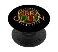 Zodiaco d'oro dell'Africa della Regina della Bilancia - Orgoglio Melanato PopSockets PopGrip Adesivo