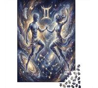 Zodiaco Gemelli Galassia Puzzle 1000 Pezzi, Gioco calmo per interni