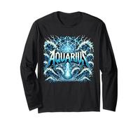 Zodiaco Heavy Metal Acquario Maglia a Manica