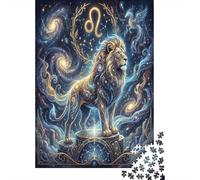 Zodiaco Leone Galassia Stellata Puzzle 1000 Pezzi, Gioco calmo per interni