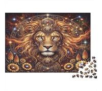 Zodiaco Leone Onirico Puzzle 1000 Pezzi, Decorazione dopo la cornice