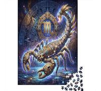 Zodiaco Scorpione Aztec Scorpion Puzzle 1000 Pezzi, Gioco calmo per interni