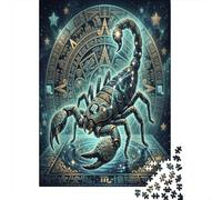 Zodiaco Scorpione Aztec Scorpion Puzzle 1000 Pezzi, Gioco calmo per interni