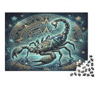 Zodiaco Scorpione Aztec Scorpion Puzzle 1000 Pezzi, Gioco calmo per interni