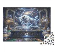 Zodiaco Toro Onirico Puzzle 1000 Pezzi, Regalo per fan dello zodiaco