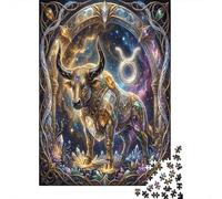 Zodiaco Toro Onirico Puzzle 1000 Pezzi, Regalo per fan dello zodiaco