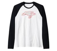 Zodiak Constellation Series: Ariete (Simbolizzato dall'ariete) Maglia con Maniche Raglan