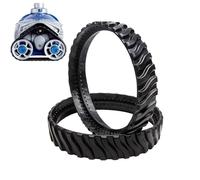 Zodiiac Mx6 - Pista in gomma per la pulizia della piscina, 2 pezzi Zodiiac Mx8, squisito kit di pneumatici anteriori con super gobba, pneumatici per la pulizia della piscina Zodiiac Mx6