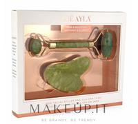 Zoë Ayla Jade Roller Gua Sha Tool confezione regalo viso - Set regalo
