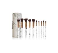 Zoë Ayla Makeup Brush Set Marble 10 Piece set di pennelli con custodia