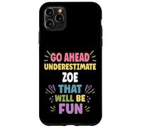 ZOE Personalized Women's Gift Custom ZOE Custodia per iPhone 11 Pro Max