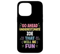 ZOE Personalized Women's Gift Custom ZOE Custodia per iPhone 14 Pro Max