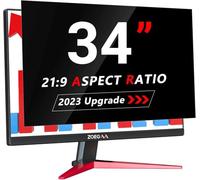 ZOEGAA Filtro privacy 34 pollici, rapporto di aspetto 21:9, compatibile con monitor anti-luce blu, protezione per la privacy e pellicola protettiva rimovibile/pellicola protettiva per la privacy