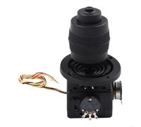 Zoegneer 4 Joystick Potenziometro D400X R2 5K Ohm Con Pulsante Uscita Liscia Alto Controllo Per Automazione Produzione Film Strumenti Industriali Nero